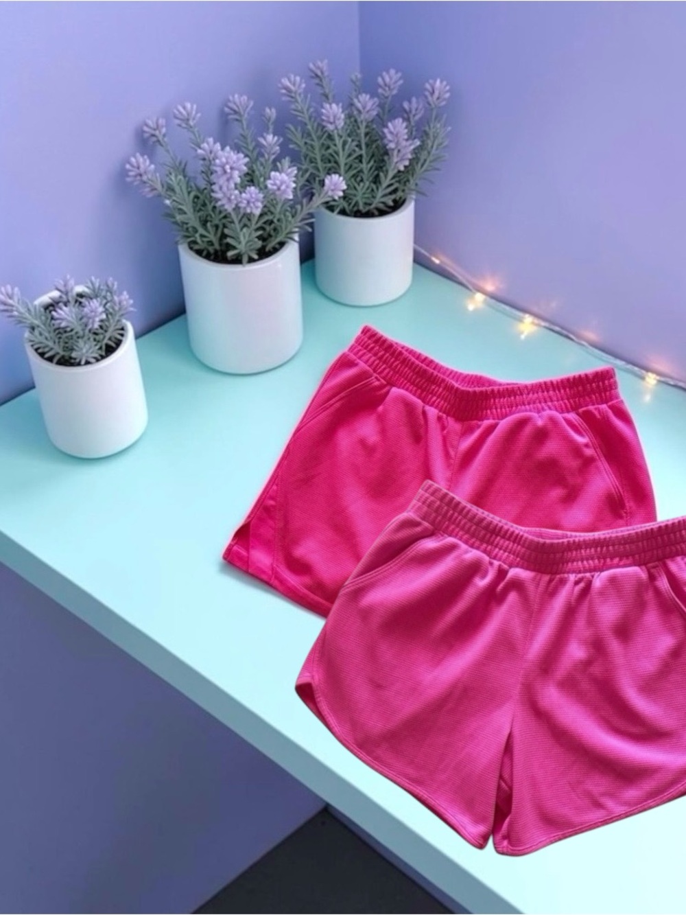 Athletic Works Girls Mesh Shorts Bundle Pink XL (14–16)